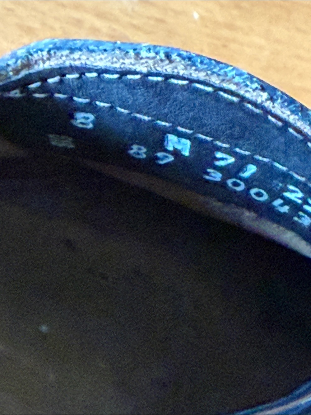 G.H. Bass & Co. Blue Patent Leather Penny Loafers - Picture 6 of 6